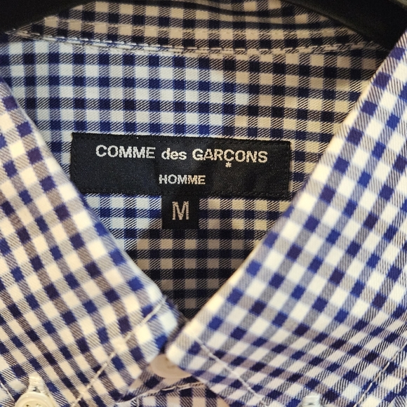 COMME DES GARCONS HOMME Gingham Cotton Shirt - Picture 6 of 8